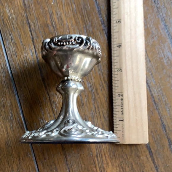 Pair Godinger Ornate Silver Plated Taper Candlestick Holders - Picture 10 of 11